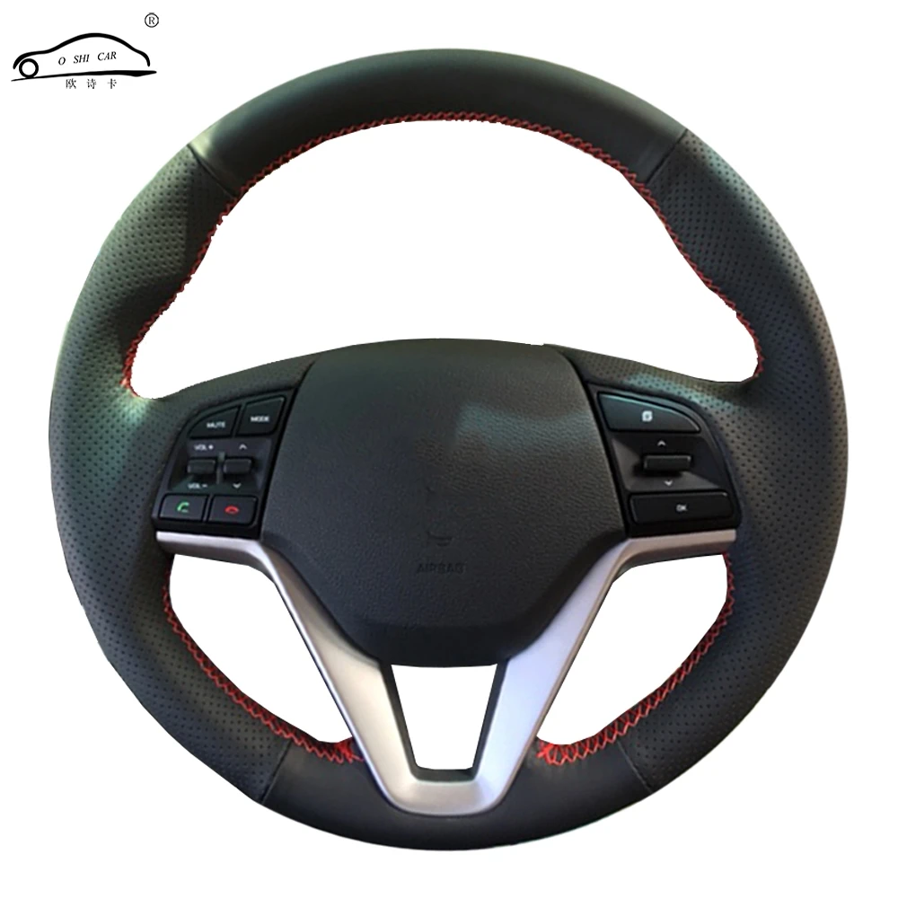 Buy Genuine Leather car steering wheel Cover for
