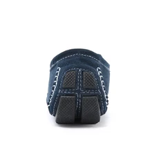  Male casual shoes Cow suede soft leather loafers men slip on boat shoes Big size 38-47 Summer Lazy driving Moccasins footwear 