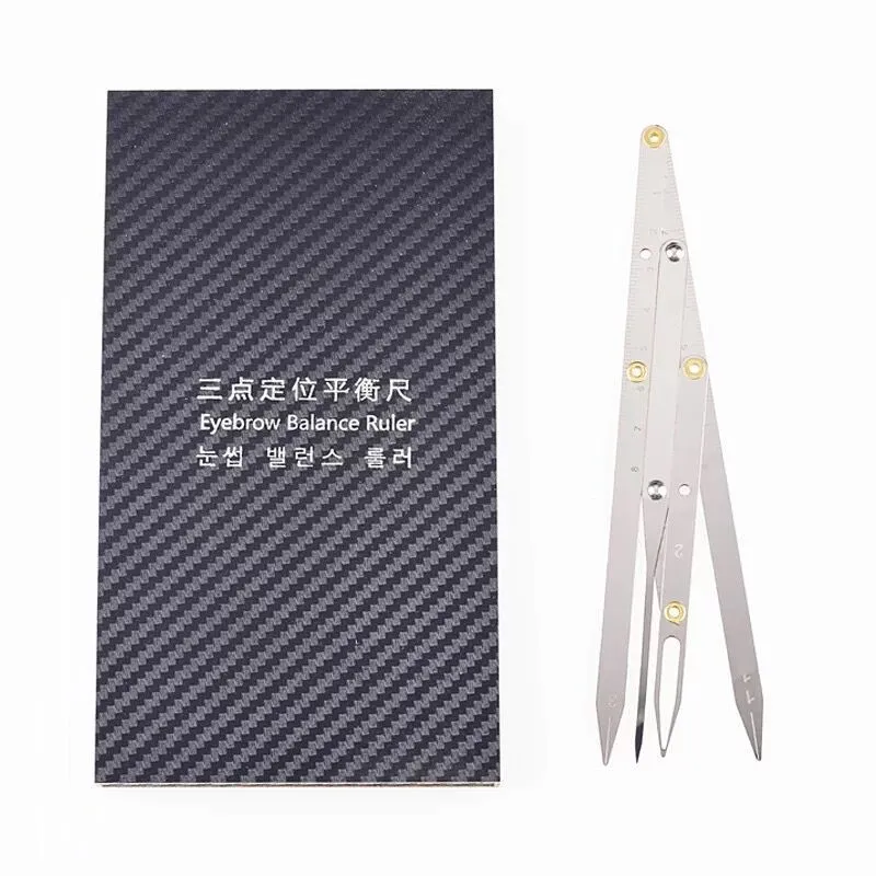 

1pcs Golden Ratio Measure Microblading Stainless Steel Ruler Permanent Makeup Eyebrow Tattoo Design Calipers Stencil