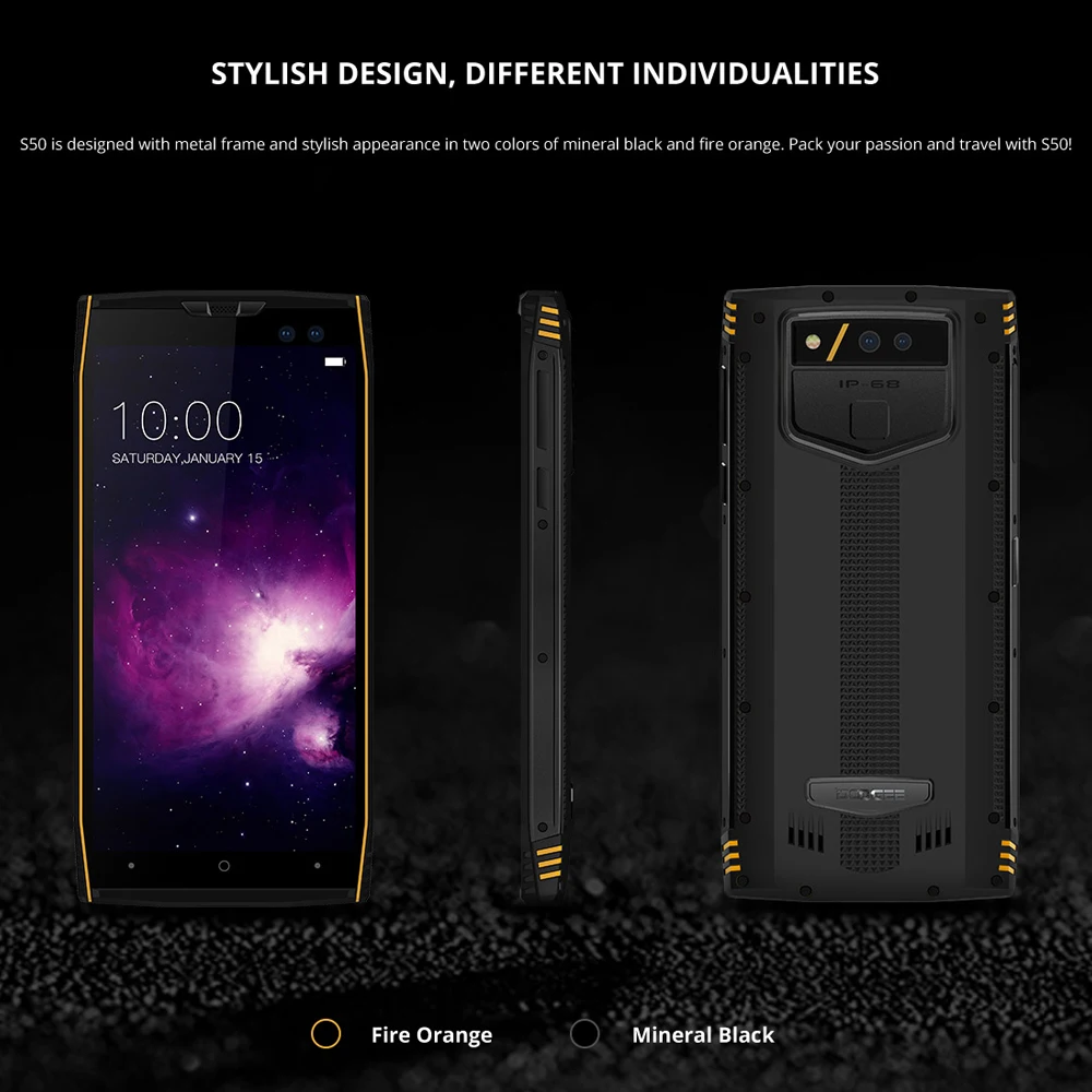 DOOGEE S50 IP68 Waterproof MTK6763 Octa Core P23 5.7