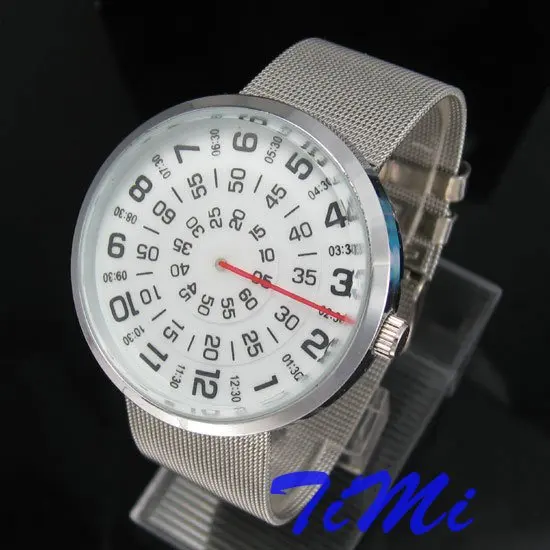 wholesale News MENS Three Circle Stainless Quartz Wrist Watch coolin Quartz Watches from