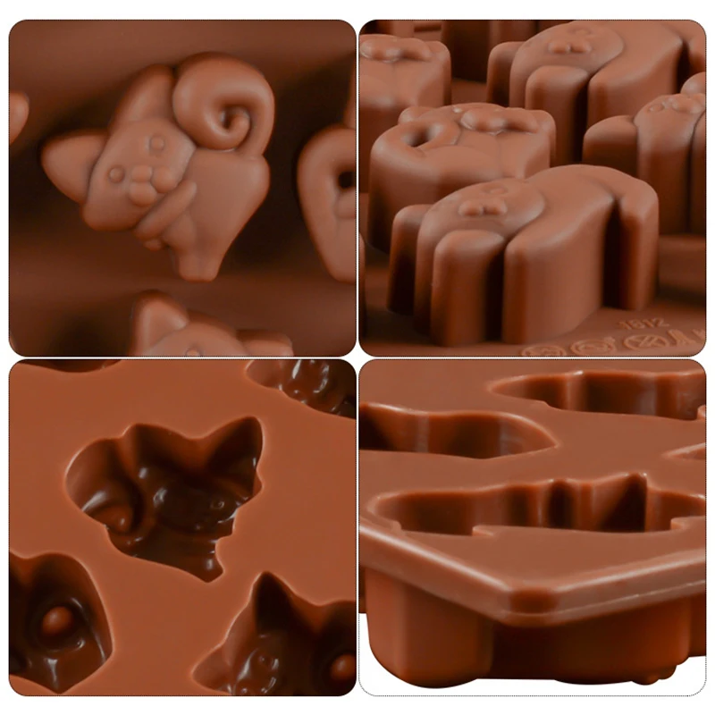 16-holes-Cat-Shape-Cartoon-Animal-Silicone-DIY-Chocolate-Mold-Cookies-Ice-Cube-Tray-Baking-Tool(3)