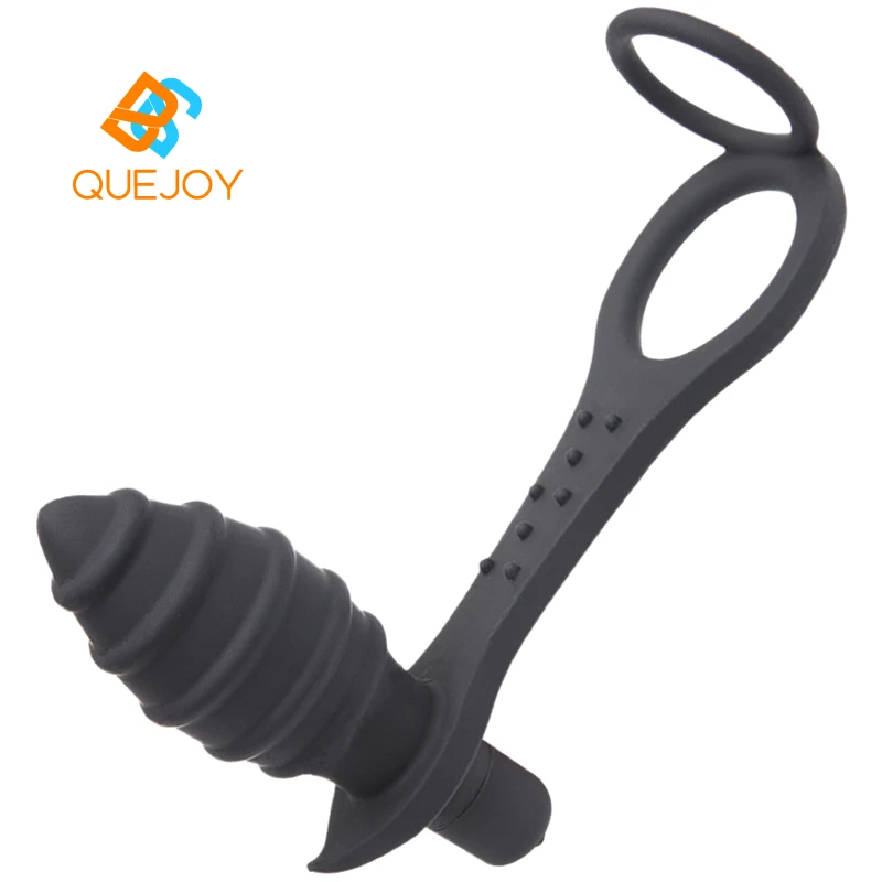 Quejoy Для женщин Веселая Интерактивная Анальная затычка вибратор 10 Частота