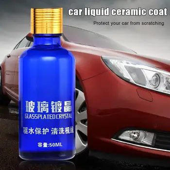 

New 50ML Rearview Mirror Rainproof Flooding Agent Plating Crystal Rain Mark Oil Film Remover Automotive High Gloss Nano Coating