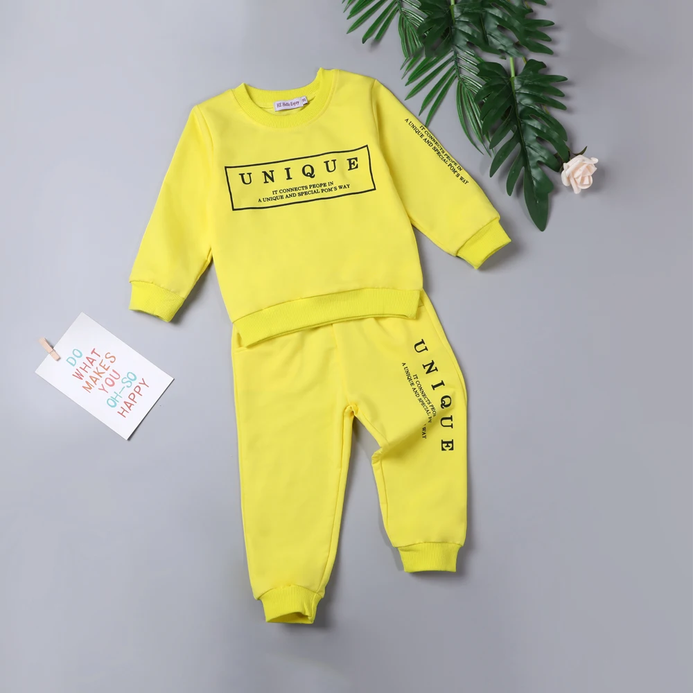 

Boys Clothes Toddler Boys Clothing Set Autumn Casual Long Sleeve Letter 2 piece Tracksuit Clothes Boys Outfits Sport Children
