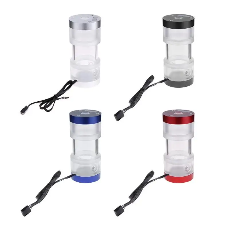 

125mm RGB Water Cooling Tank with buckle G1/4 Cylinder Water Cooling Reservoir For PC Computer Water Cooling System