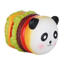 ANENG 10cm Cartoon Panda Big Hamburger Squishys Slow Rising Jumbo Squishy Toys Stress Release Toy Kids Christmas Gift