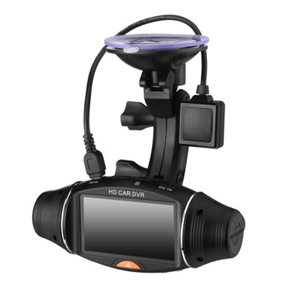 Dash Cam High Definition Video Recorder Driving Car Auto Loop Recording Safe Practical Gravity Sensing Dual Lens Wide Angle