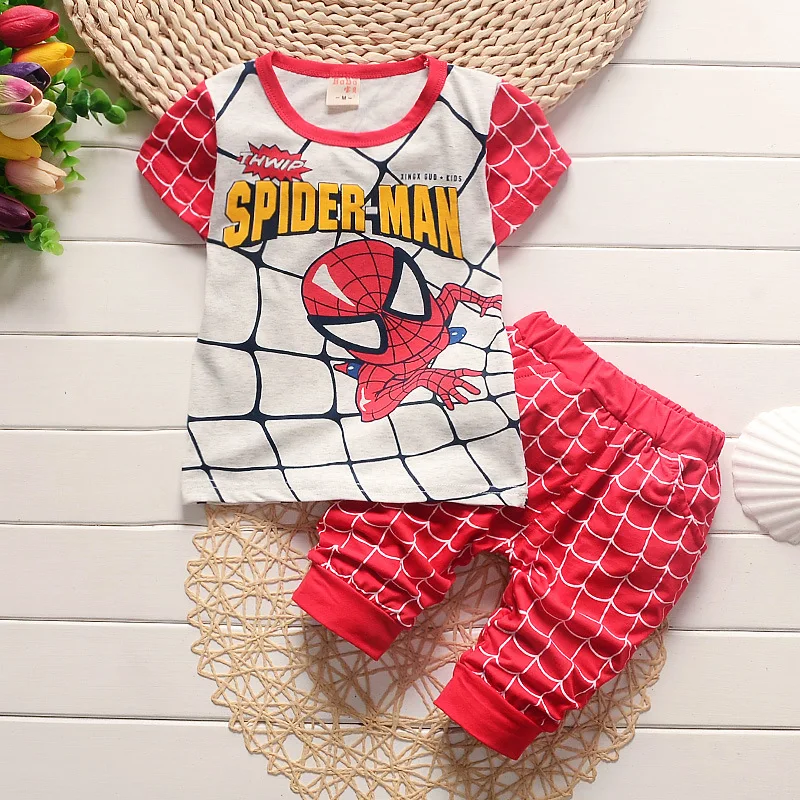 

Baby Boys Clothes Spiderman 2016 Summer Causal Kids Clothes Boys Sport Suit Children Clothing Set Toddler Boy Tracksuit 2pcs