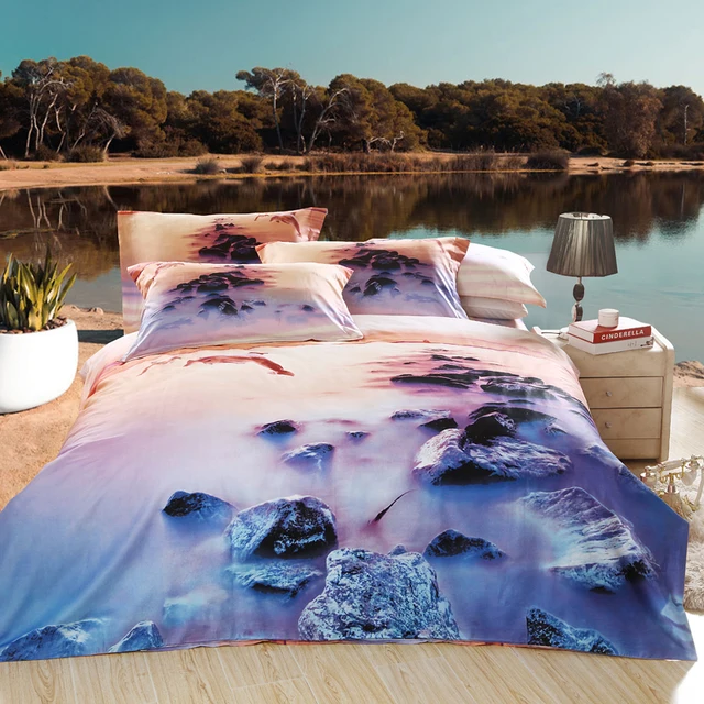 ocean horizon sunrise 3d dolphin and reef bedding set queen size 100 dolphin sheet set