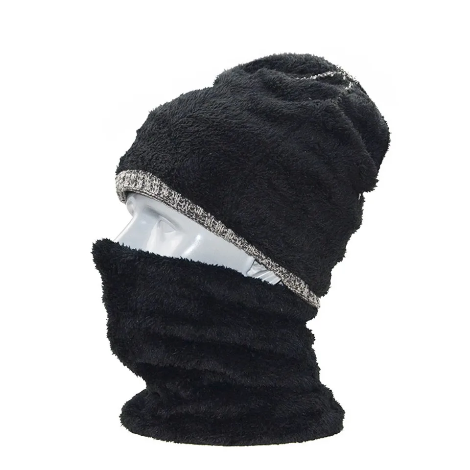 Зимние шапки Skullies Beanies, зимние шапки бини для мужчин и женщин, шерстяной шарф, шапки, Балаклава, маска, вязаная шапка