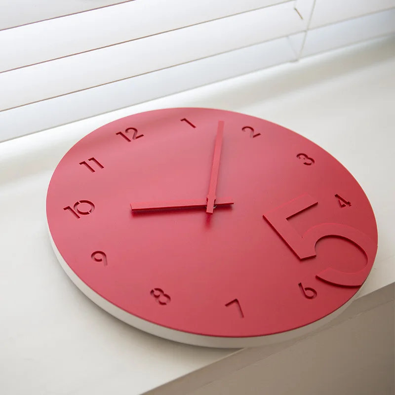 

Digital Wall Clock Simple Modern Design Wood Clocks Acrylic Quartz Decorative Nordic Brief Wall Watch Home Decor Silent 12 inch