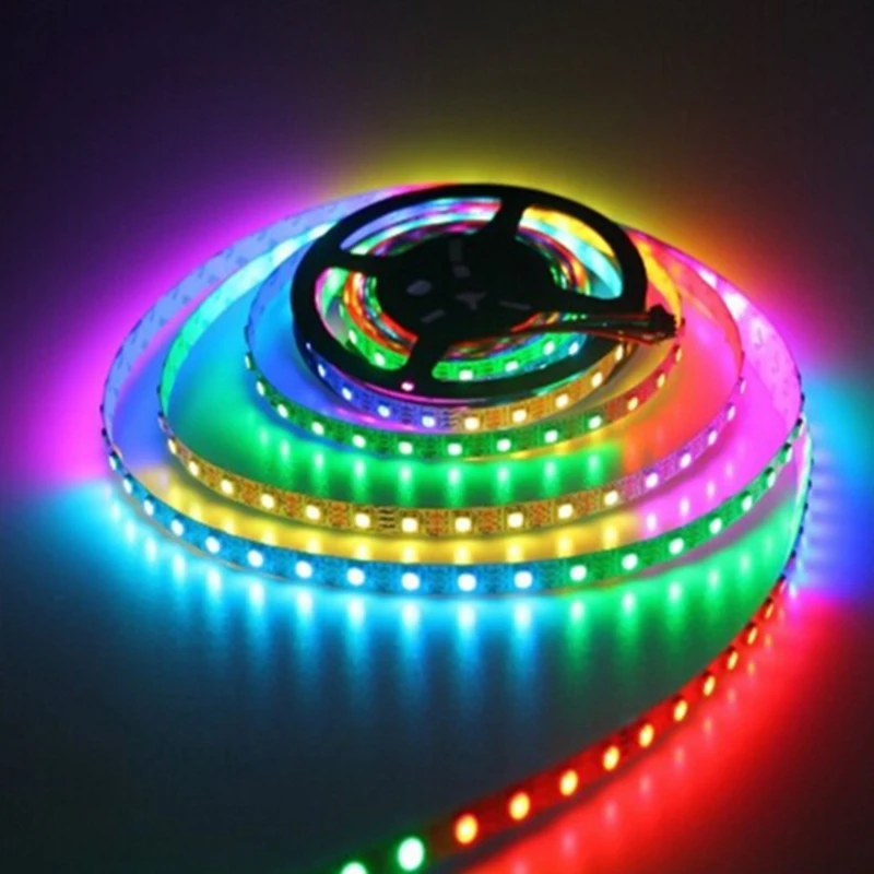 DC5V 1M 5M WS2812B Led Strip 30/60/144leds Individually Addressable Smart RGB Led Strip WS2812