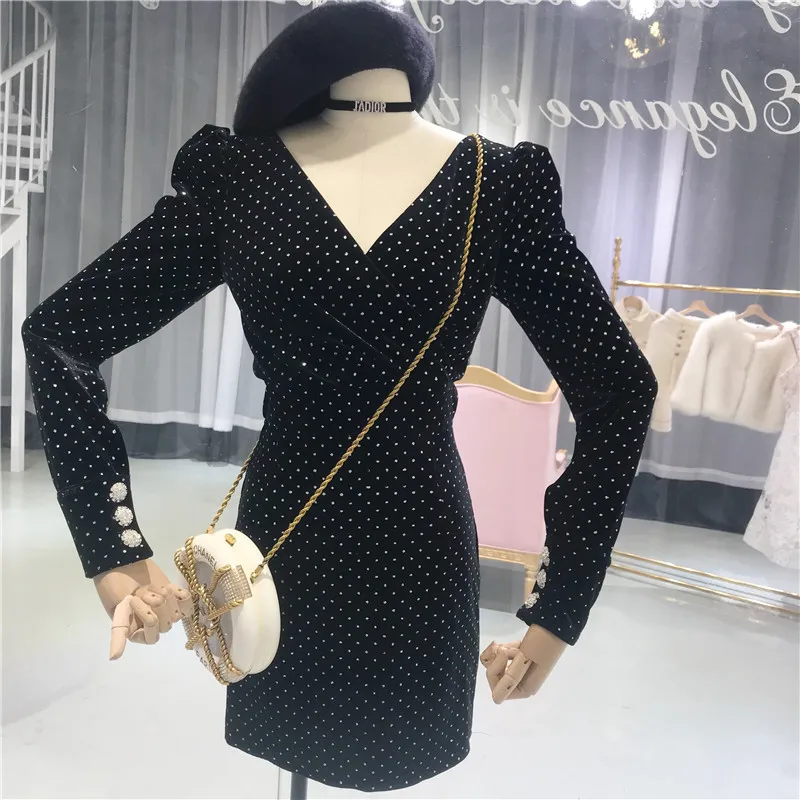 ALPHALMODA 2018 новая модель осенне зимний женский костюм с v образным вырезом