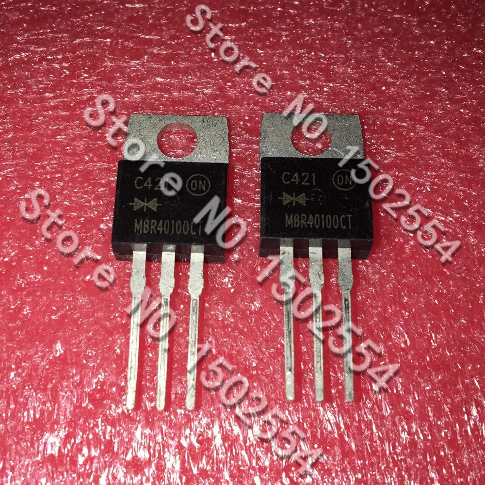 10 шт./лот MBR40100CT TO-220 выпрямительные диоды Schottky | Электронные компоненты и