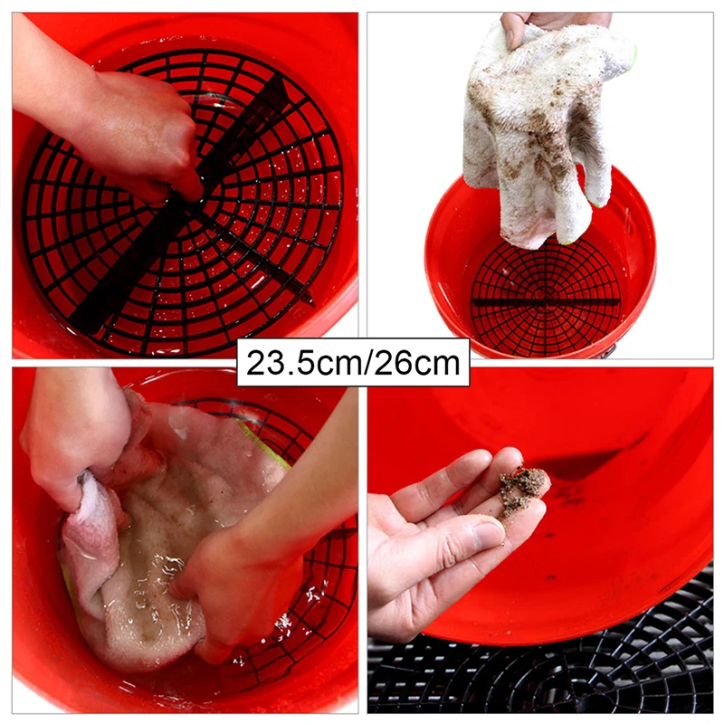WOVELOT 26cm Car Auto Wash Grit Guard Insert Washboard Water Bucket Filter Anti Scratch Tool