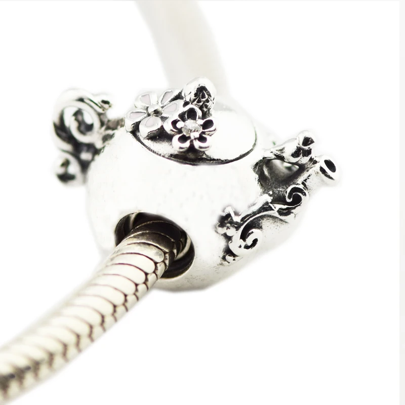 

Pandulaso silver 925 jewelry Enchanted Tea Pot Charm Fits Woman DIY bracelet silver 925 original beads for jewelry making