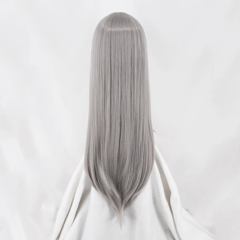 Смесь S Kanzaki Hideri серый парик с длинными прямыми волосами косплей костюм термостойкие синтетические волосы женские парики для косплея