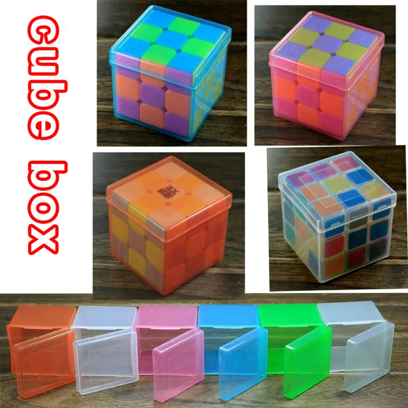 

1 PCS Transparent PP Plastic Protection Box Fox Magic Speed Cube Used For 3X3X3 Puzzle Speed Cube Protection Boxes Plastic Box