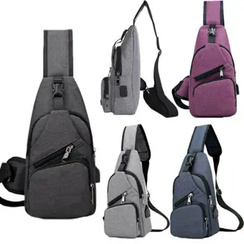 

2019 Anti-theft Waist Packs Mens USB with Charger Port Laptop Notebook Travel School Bag Man Fashion Cheat Bags