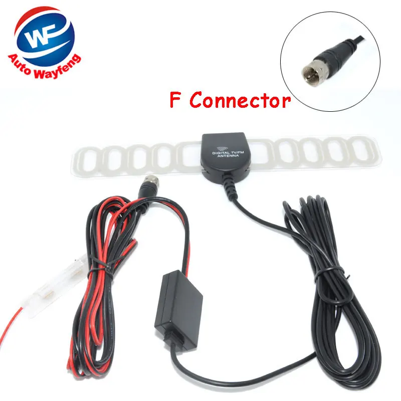 

F Connector Car DVB-T ISDB-T Digital TV Antenna Active TV Antenna with Amplifier special, F connector for Europe Car Antenna