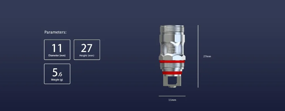 5 шт./лот Eleaf EC-M EC-N 0.15ohm катушки EC M EC N замены головки испаритель подходит для MELO iJust блока управления двигателем распылитель