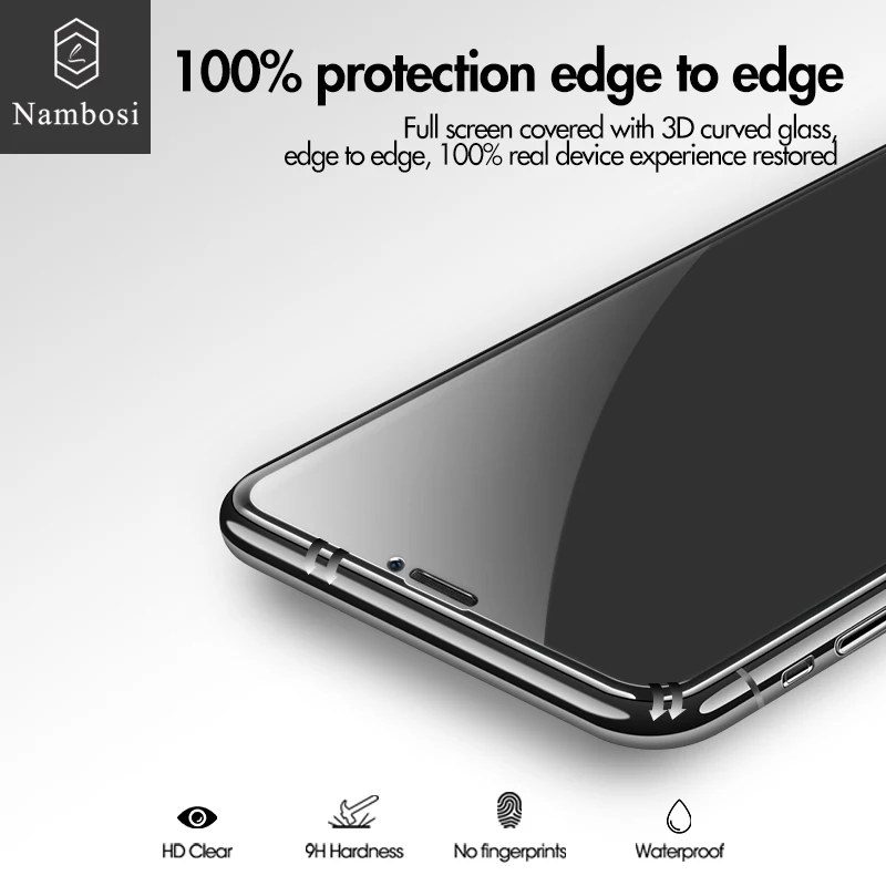 Настоящее 3D матовое закаленное стекло для iPhone x xs xr xs max пыленепроницаемый дизайн защита экрана Защитное стекло для iPhone xs x xr xs max