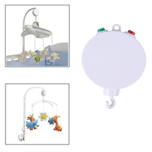 Baby toys RattlesWhite Baby Crib Musical Mobile Cot Bell Music Box 35 Melodies Song Crib Electric Bed Bell Toys for newborns