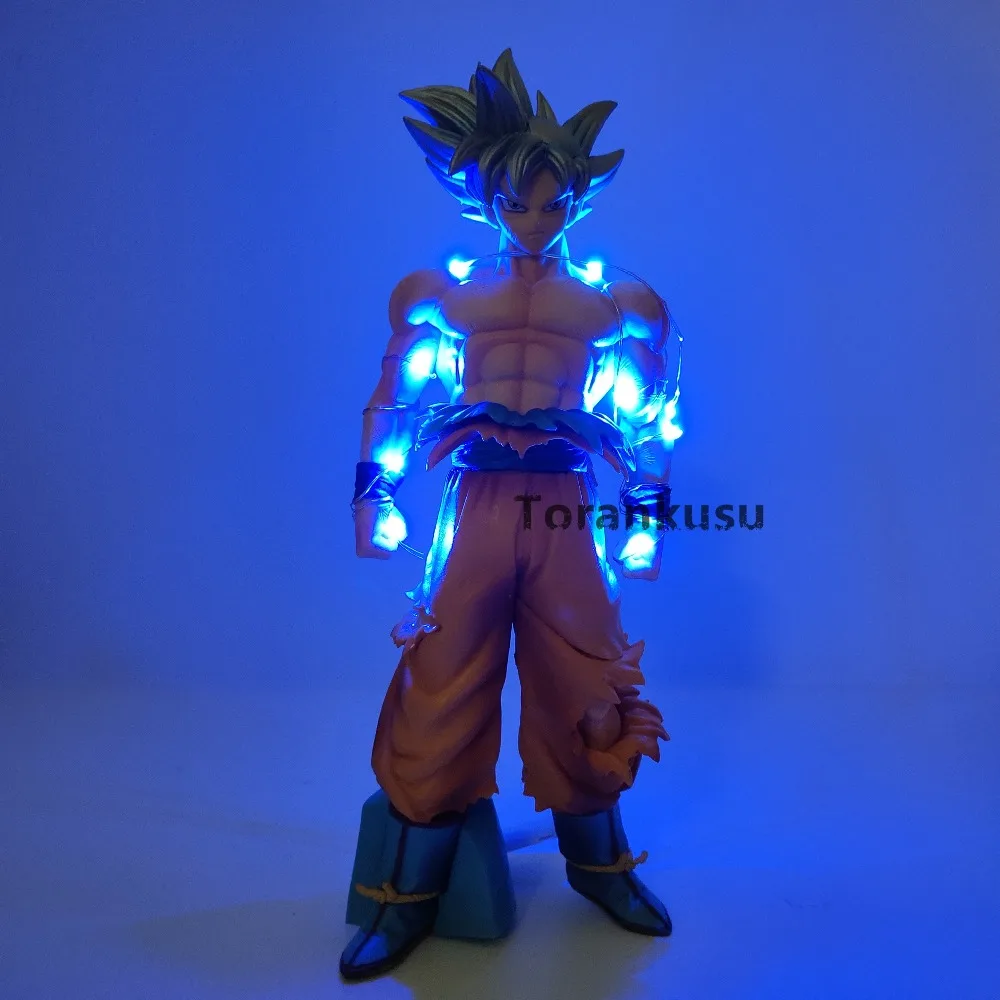 

Dragon Ball Super Ultra Instinct Goku Led Toys PVC Action Figures Dragon Ball Z Son Goku Figurine Collectible Model Toy