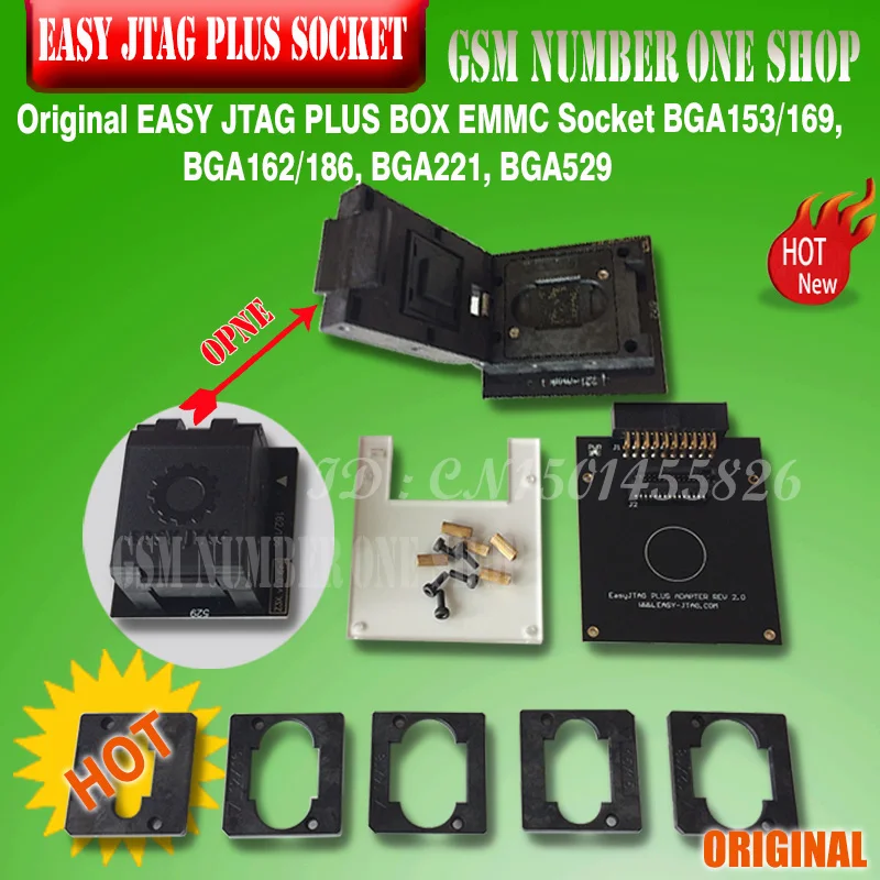  2020 New version Full set Easy Jtag plus box Easy-Jtag plus box+ EMMC socket For HTC/ Huawei/LG/ Mo