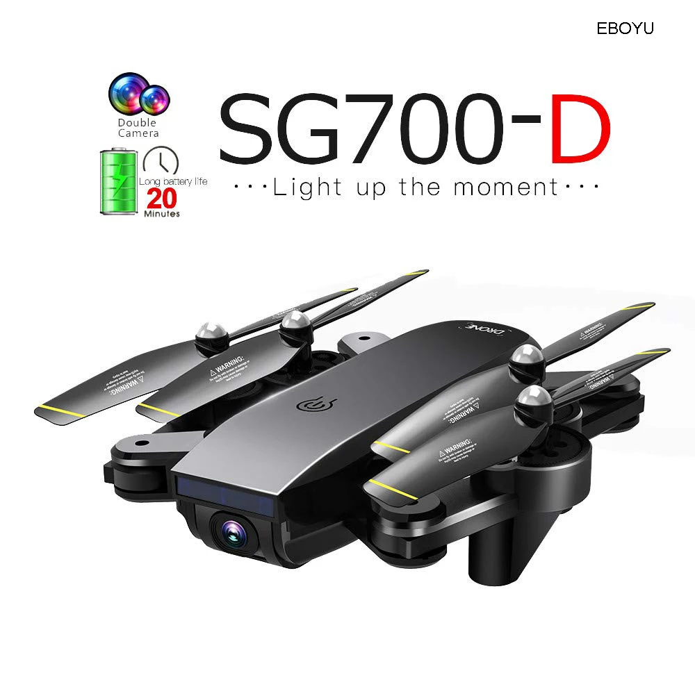 EBOYU SG700D Радиоуправляемый Дрон 4 K/1080 P широкоугольный Wi-Fi FPV камера Оптическое позиционирование потока высота Удержание жестов управление Радиоуправляемый квадрокоптер