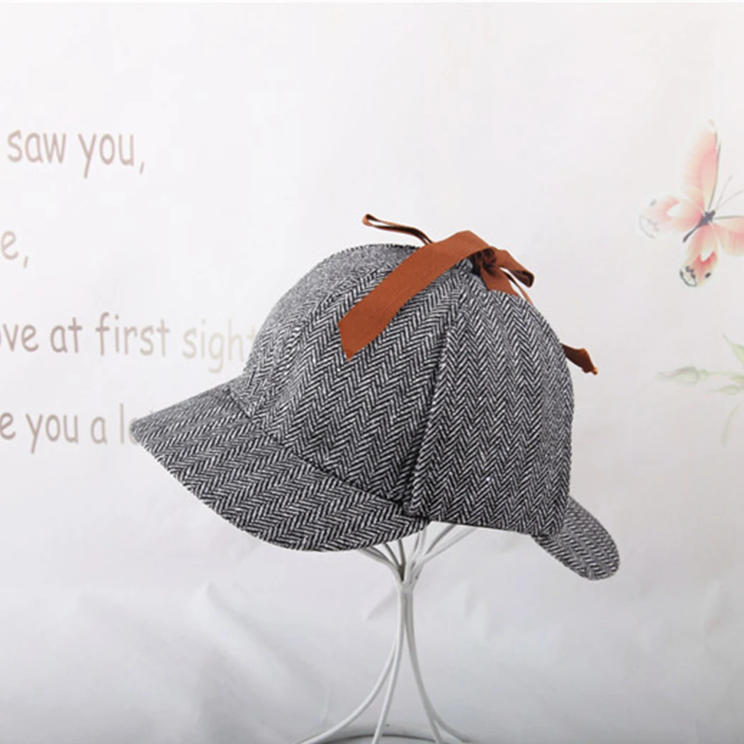 Vintage Sherlock Holmes boina sombrero traje Retro orejeras de detective para hombres y mujeres Deerstalker de plana la Boinas - AliExpress Accesorios para la ropa