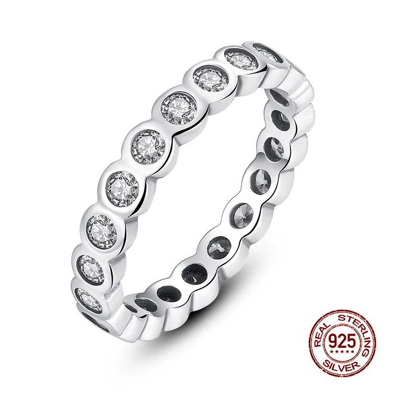 Pure 925 Sterling Silver Stackable Rings for women,s925 silver Alluring
