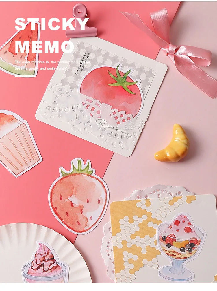 Розовый сладкий серии memo pad Стикеры для планов милые канцелярские бумага Kawaii закладки papelaria школы офисные поставки