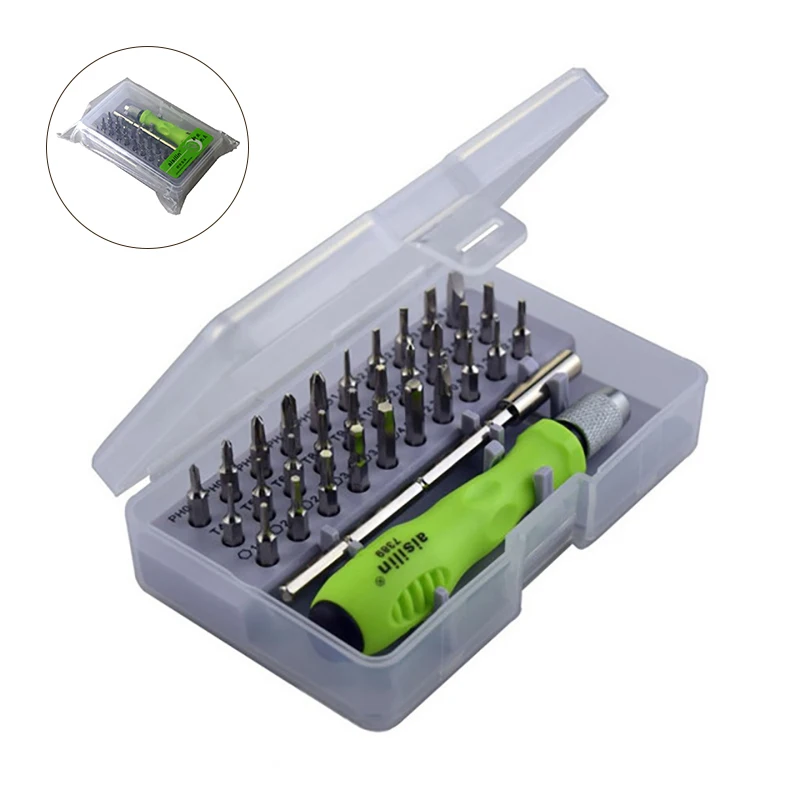 

32 in 1 Precision Interchangeable Magnetic Screwdriver Set Mini Screwdriver Bits Repair Tools Kit Set 7389C hot selling
