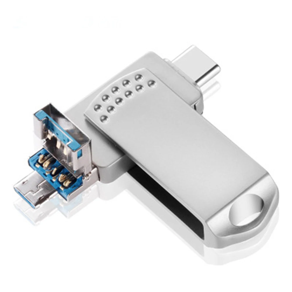 3In1 USB Type C OTG Flash Drive 256GB Type C MicroUSB USB3 0 Thumb U Disk 1