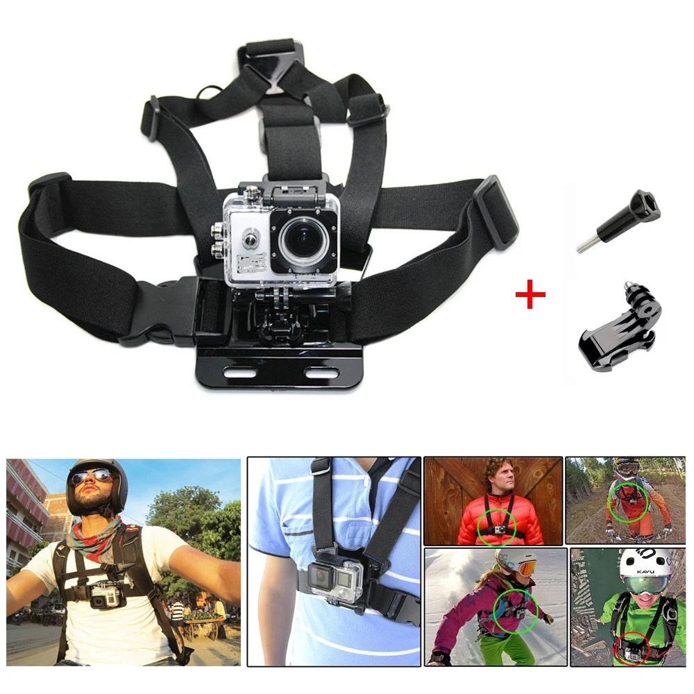 Регулируемый нагрудный ремень крепление для тела штатив экшн камеры Gopro Hero