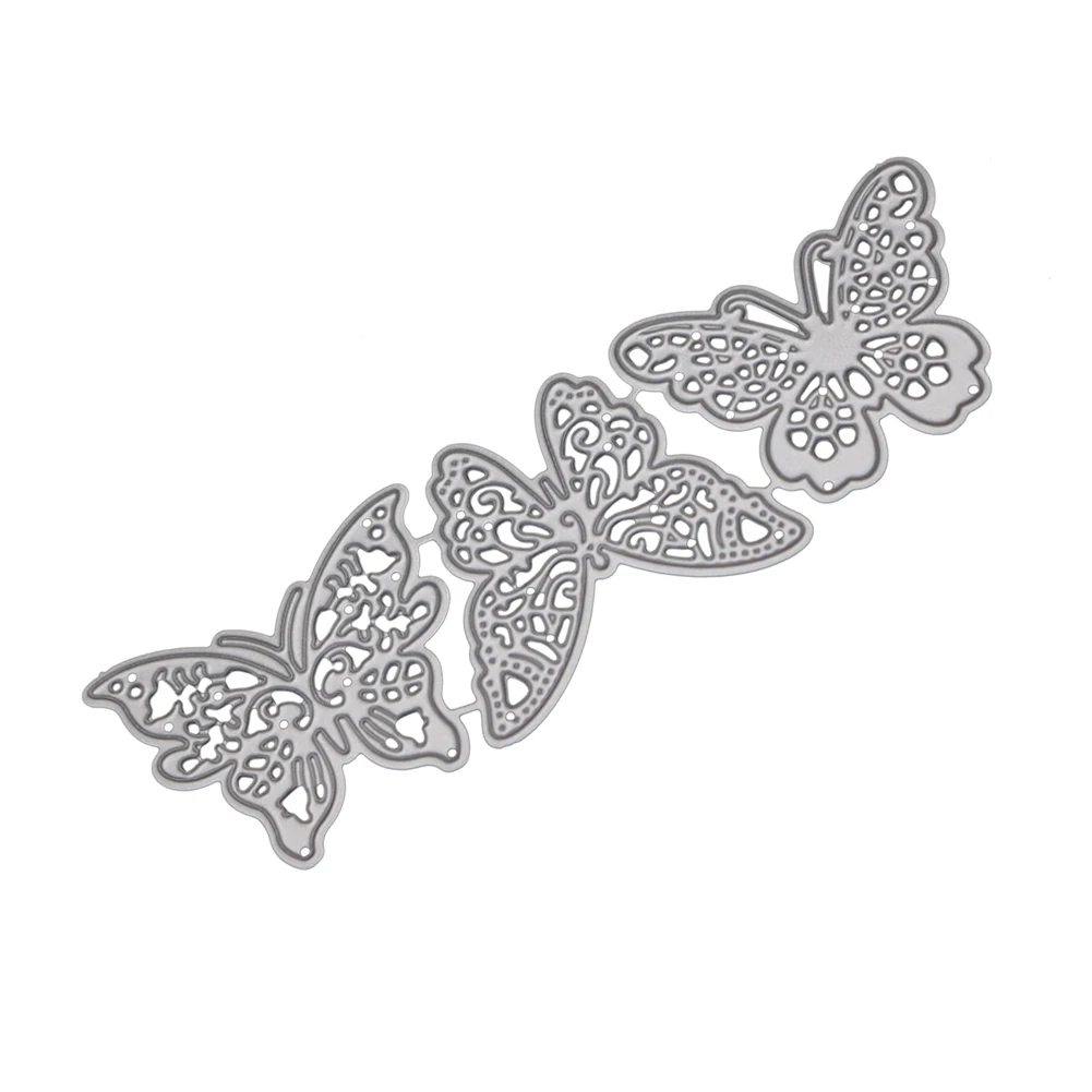 

3pcs butterfly Metal Cutting Dies For DIY fustelle metalliche per scrapbooking Decor Beautiful Embossing stamps and dies new