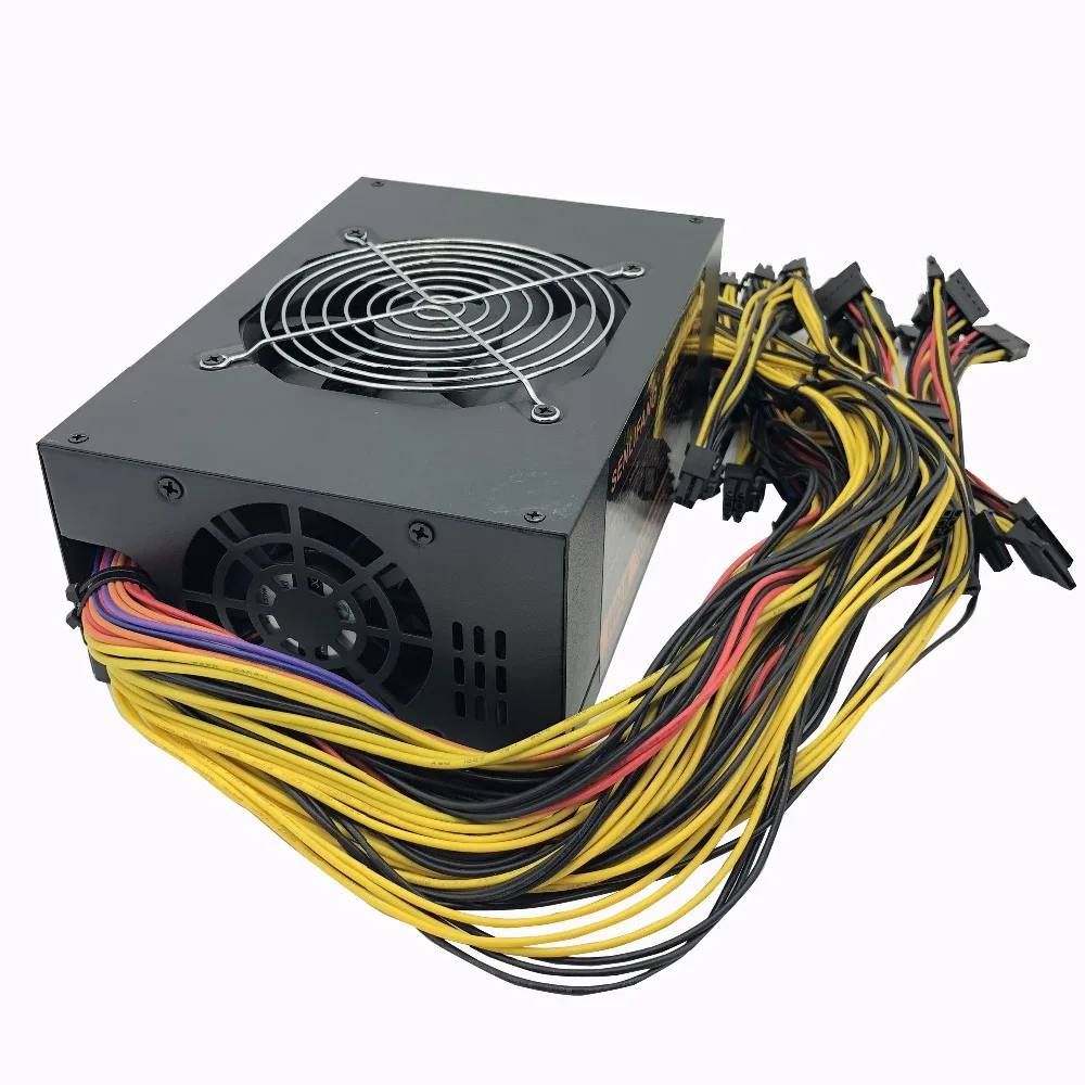 ETH ZCASH Шахтер золото мощность 1800 Вт LIANLI W BTC источника питания для R9 380 RX 470 RX480 6 GPU