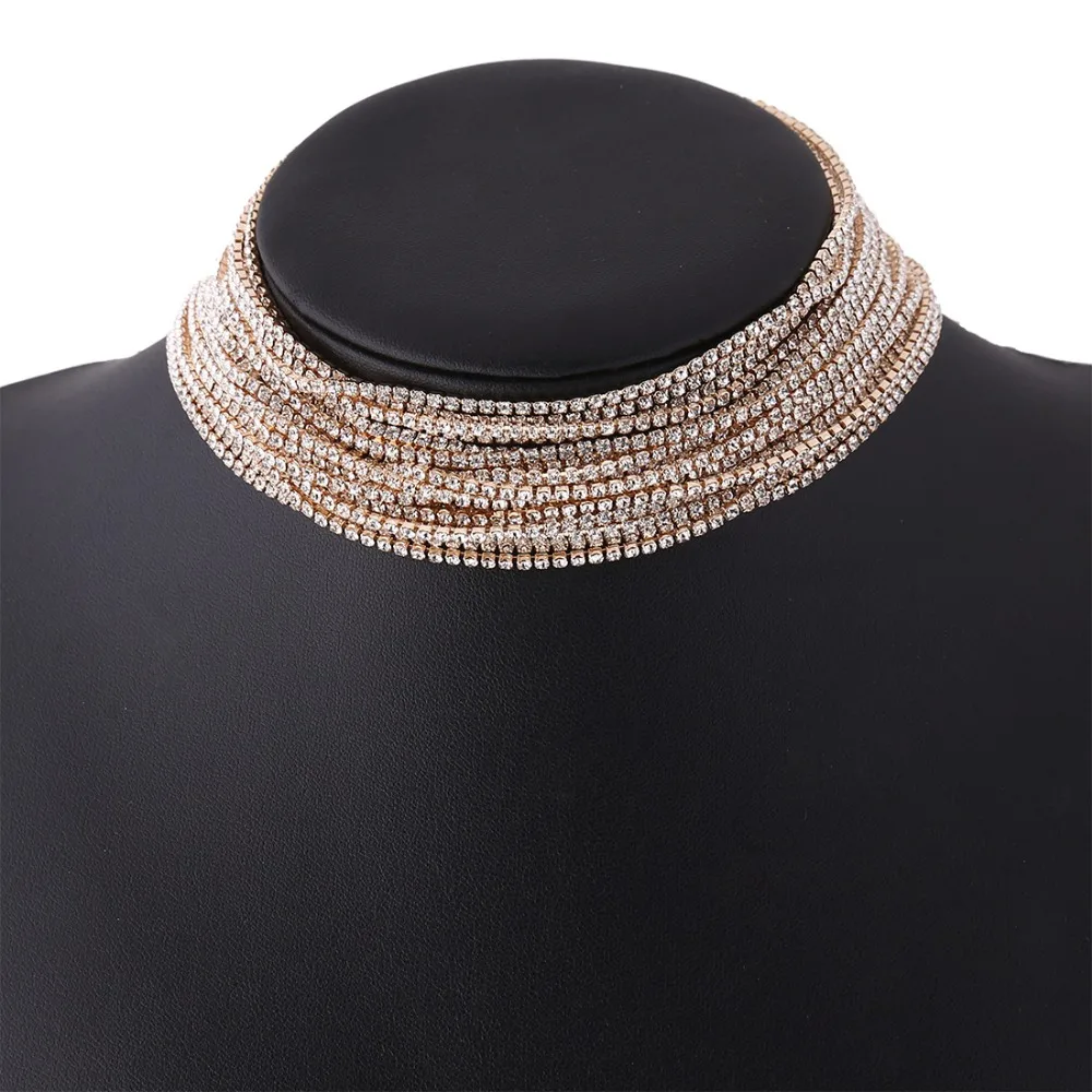 

BK Fashion New Alloy Chain Choker Statement Necklace For Women