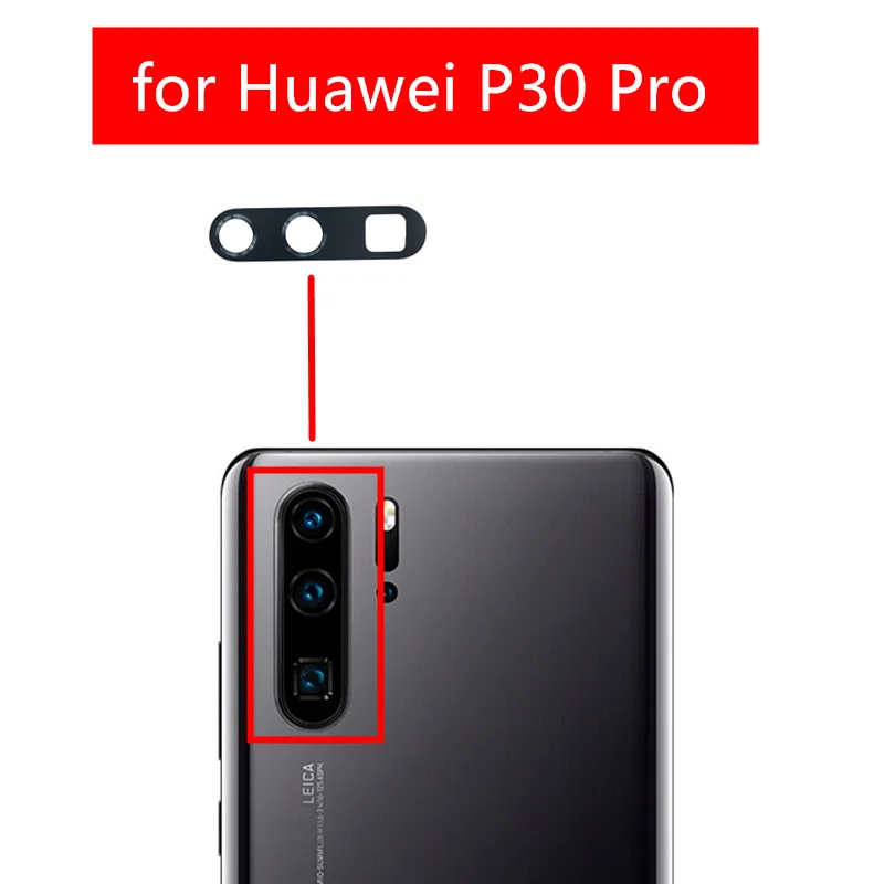 

2pcs for Huawei P30 Pro Camera Glass Lens Back Rear Camera Glass Lens for Huawei P30Pro with Glue Replacement Repair Spare Parts