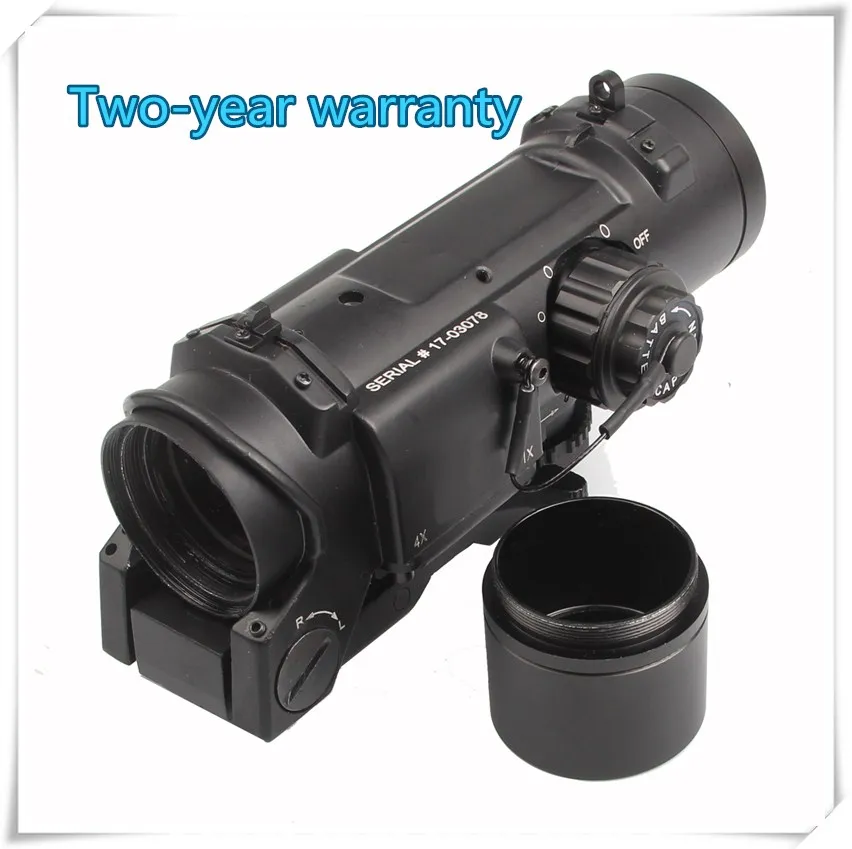 Tactical Rifle Scope DR Quick Detachable 1X-4X Adjustable Dual Role Sight Airsoft Scope Magnificate Scope For Hunting 6-0004