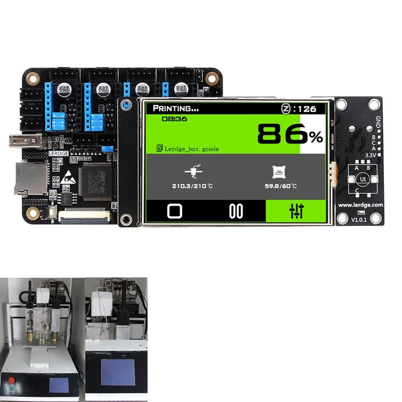 

3D Printer Controller Board ARM 32Bit Mainboard control with 3.5"Touch Screen HQ