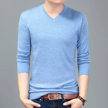 MRMT тонкий свитер для мужчин однотонные v-образный вырез свитер праймер мужской свитер с длинными рукавами свитер для мужчин