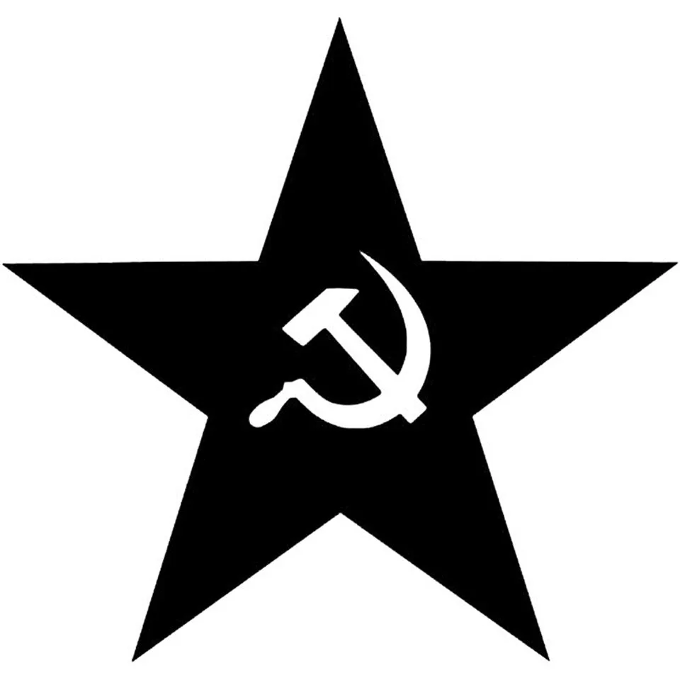 USSR Star Creative Car-Styling Fashion Stickers Decals Motorcycle Car Sticker Reflective Wall Car Accessories Sticker 10cm9 (1)