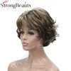 StrongBeauty короткие кудрявые синтетические парики термостойкие монолитные волосы женский парик ► Фото 3/6