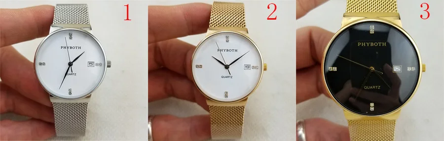 Новые женские наручные часы Phyboth повседневные роскошные часы японские кварцевые кинетические часы из нержавеющей стали часы
