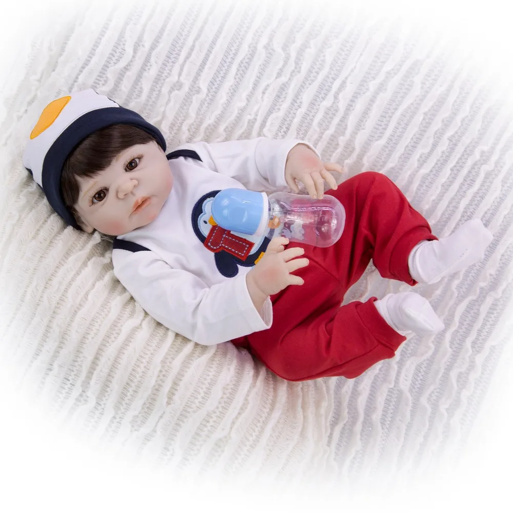 Кукла npk 23 дюймов 57 см полное тело силиконовые Reborn младенцы кукла Ванна игрушка реалистичные новорожденный мальчик живой кукольные бонеки