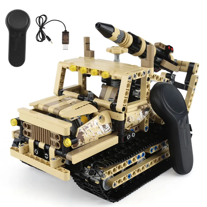 

Legoing 13012 The Crawler Rocket Launcher Set Compatible with Legoing Building Blocks Bricks Kid Christmas Toys With USB Charger