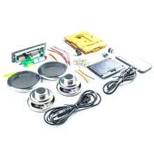 Wholesale Price DIY 2x3W Multi-function Bluetooth Wireless Small Power Amplifier Speaker Kit With MP3 AUX Radio Function DIY Kit